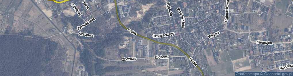 Zdjęcie satelitarne Pucka ul.